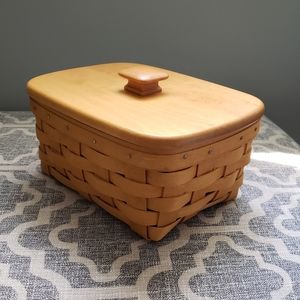 Longaberger Basket Rolodex File- vintage
